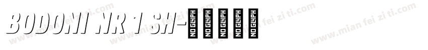 Bodoni Nr 1 SH字体转换